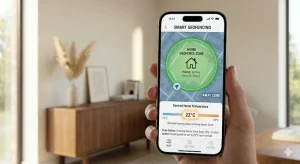 Control temperatură prin geofencing și locație GPS.