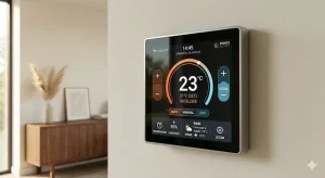 Termostat WiFi premium cu ecran color și control tactil.
